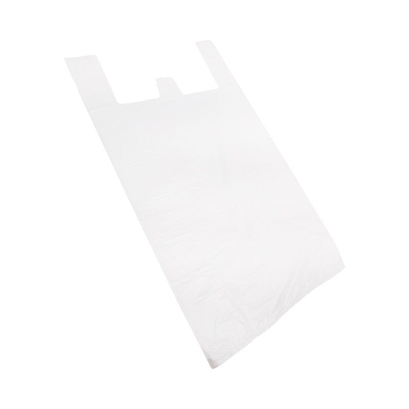 Пакет майка ПНД 28+16*50, 13мкм белая (100шт./уп) 61-0203-1