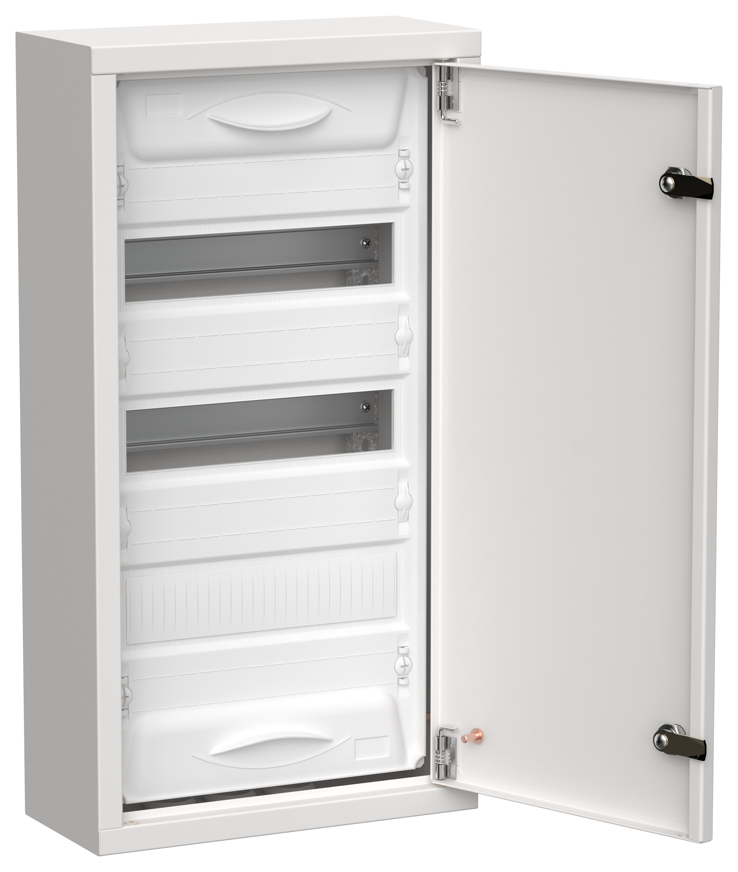 TITAN 5 Корпус металлический ЩРн-36 (1х36) 585х310х140мм IP31 белый (одна дверь) IEK TI5-50-N-036-31