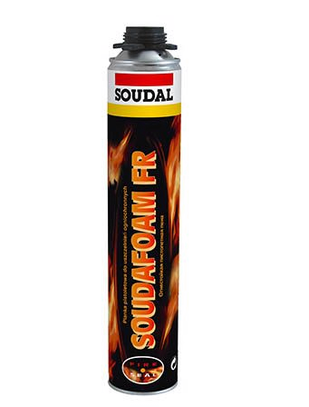 Пена монтажная огнестойкая пистолетная "Soudal" Soudafoam FR 750 мл (157151)