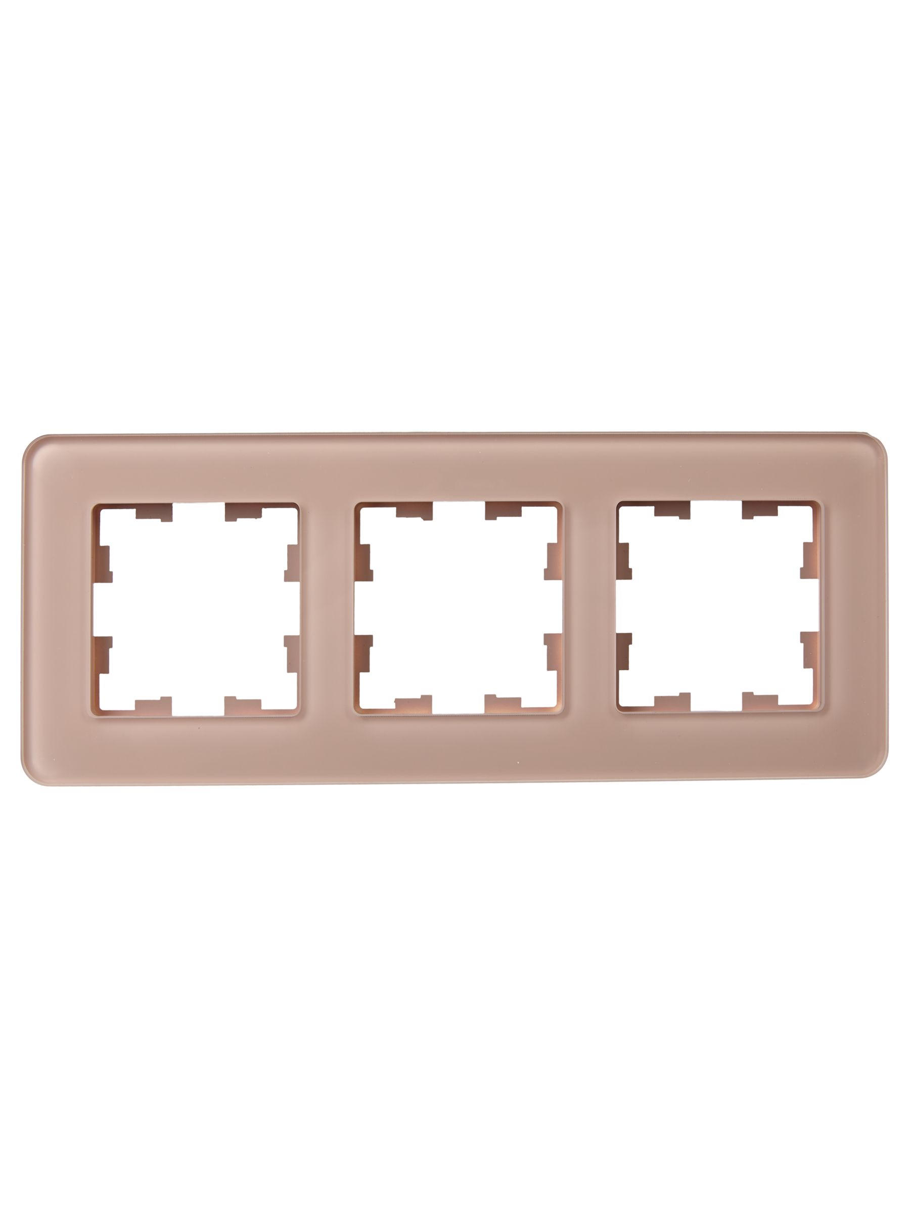 BRITE Рамка 3-местная РУ-3-2-Бр стекло дымчатый RE IEK - Фото 6