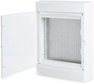 Щит слаботочный навесной "Unix" прозрачная дверь 3 габарит увеличенный 526x396x112 IP40 ux-3m-n-xl