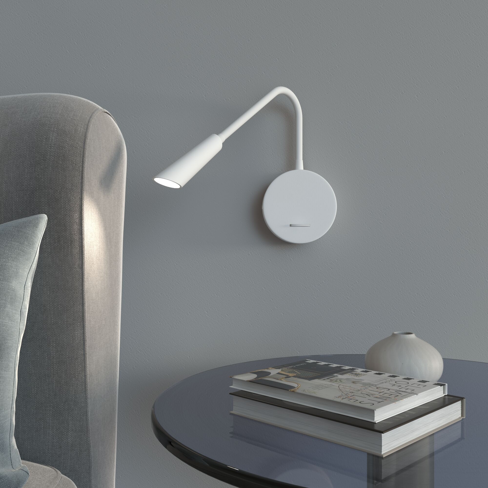 Светильник настенный светодиодный Stem 40120/LED белый Elektrostandard - Фото 2