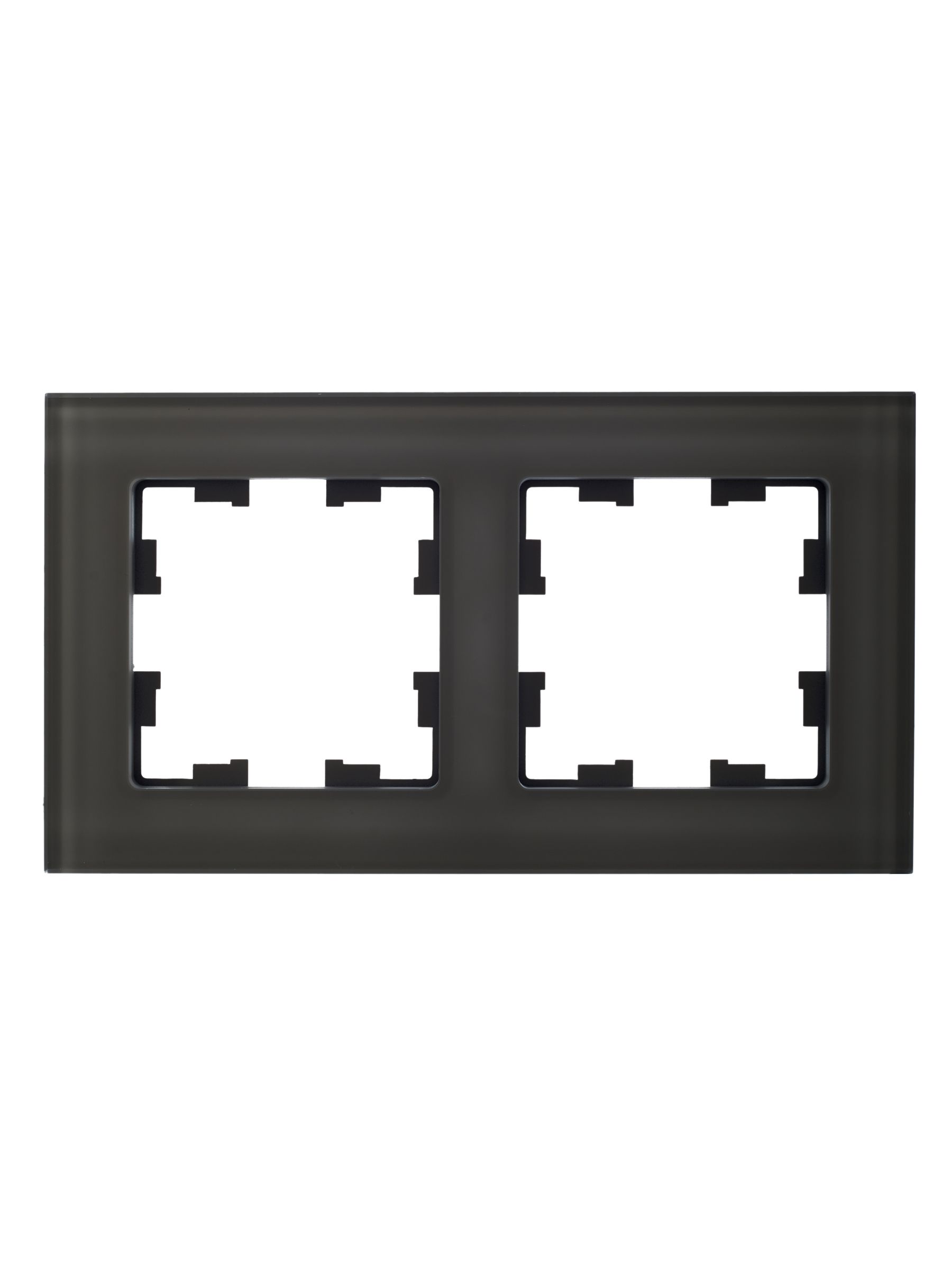 BRITE Рамка 2 -местная РУ-2-2-БрД стекло дымчатый IEK - Фото 6