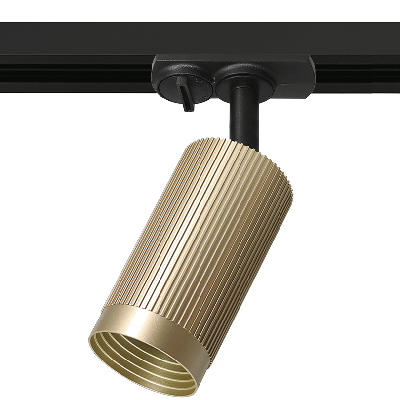 Трековый светильник WOLTA WTL-GU10/19SG LUXOR под лампу GU10 Песочное золото D55x170 WTL-GU10/19SG
