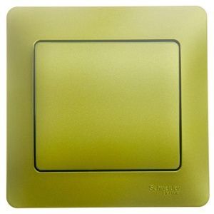 Выключатель 1-кл. СП Glossa 10А IP20 (сх. 1) 10AX в сборе фисташк. SE GSL001012 454399