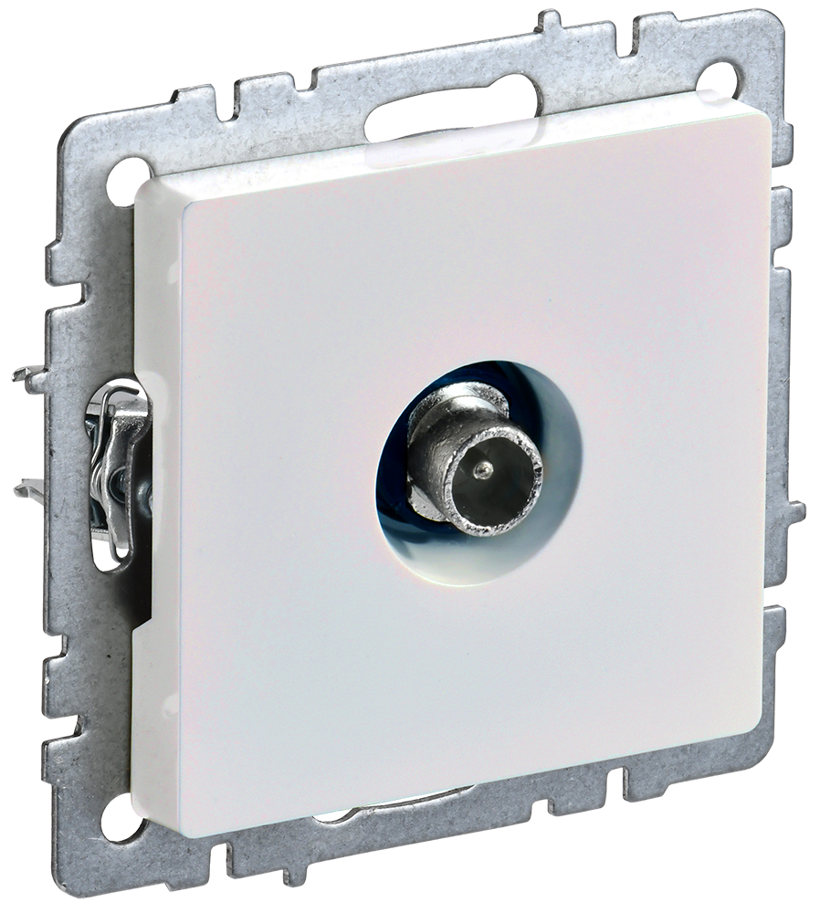 BRITE Розетка TV проходная РТВ10-0-БрЖ жемчуг IEK