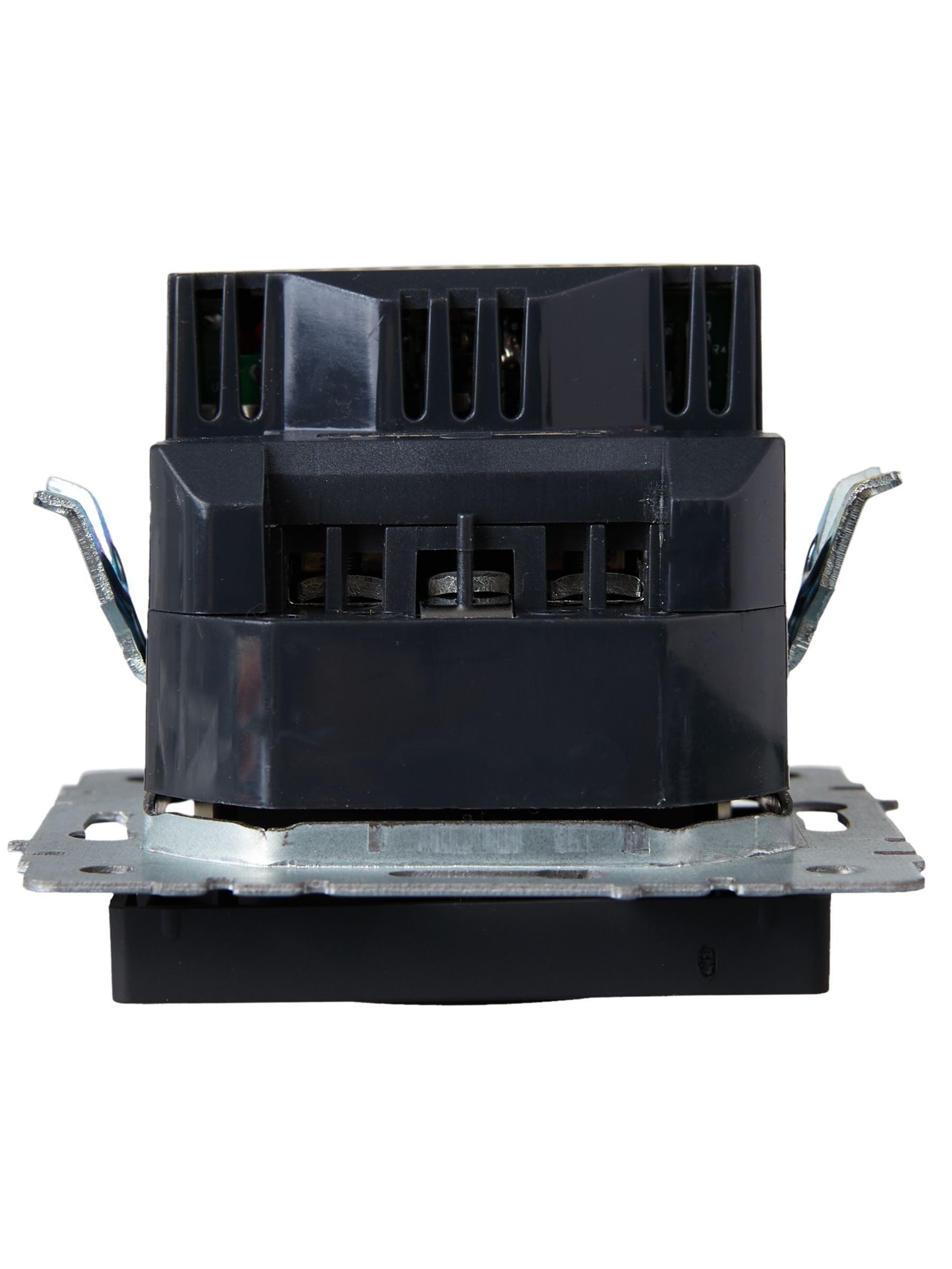 BRITE Розетка 1-местная с заземлением с защитными шторками 16А с USB A+C 18Вт РЮш11-1-БрГ графит IEK - Фото 6