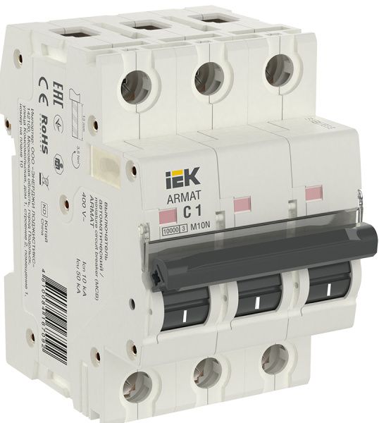 ARMAT Автоматический выключатель M10N 3P C 1А IEK AR-M10N-3-C001