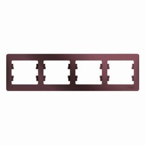 Рамка 4-м Glossa горизонт. баклажан. SE GSL001104 454508