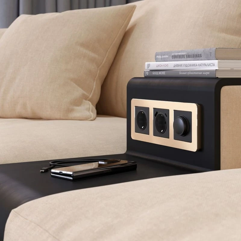 Рамка на 3 поста Platinum (шампань) Werkel - Фото 4