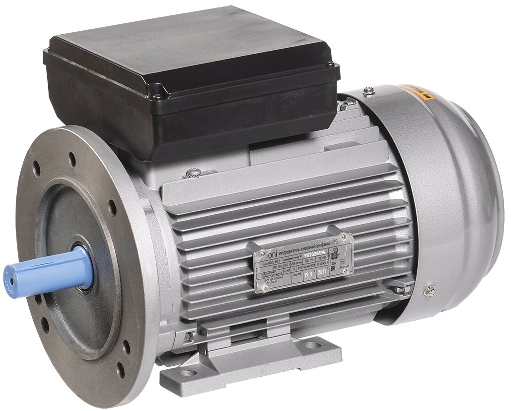 Электродвигатель однофазный АИР2Е 80C4 220В 1,5кВт 1500об/мин 2081 ONI ONP080-C4-001-5-1520