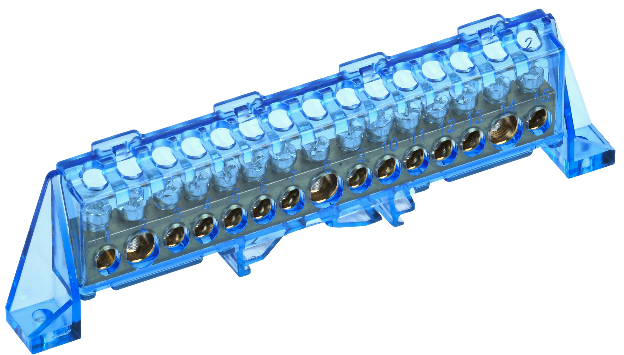 TEKFOR Шина N "ноль" в комбинированном DIN-изоляторе "Стойка" 8х12-15-С IEK TF-NN20-15-DP-K07