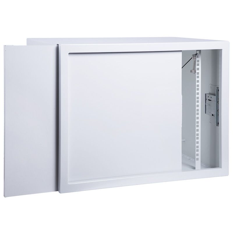 Шкаф настенный 19" АНТИВАНДАЛЬНЫЙ пенал 9U 600×400×470мм, (ШxГxВ) RAL 7035 REXANT 04-2251