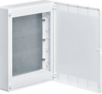 Щит открытой установки Multimedia (500х390х99), IP-40 // Hager - Golf (Белая дверь с перфорацией) VS318PZF