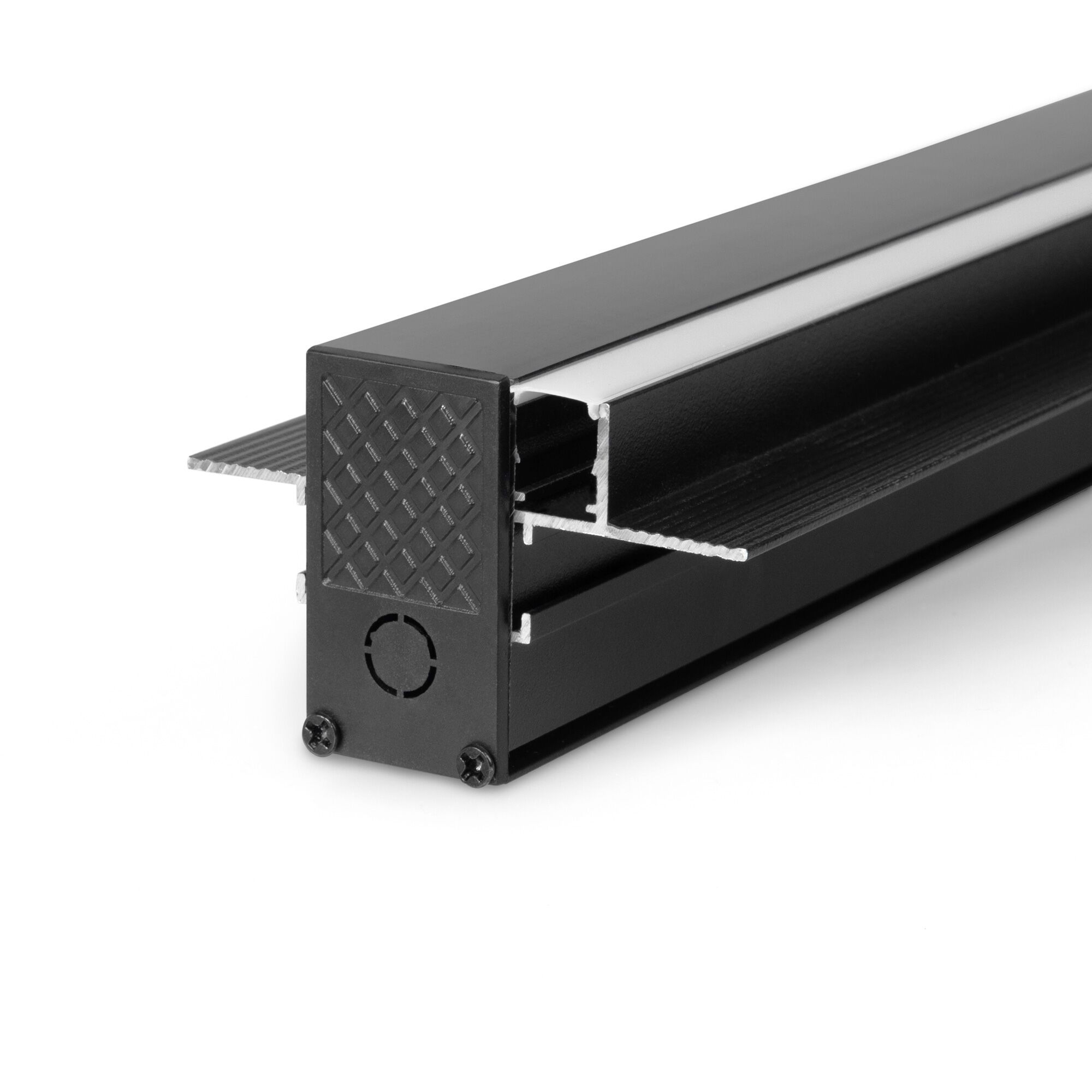 Slim Magnetic Шинопровод встраиваемый с местом под светодиодную ленту (чёрный) (2м) 85132/00 Elektro - Фото 3