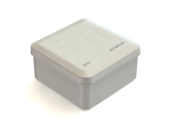 Коробка распаячная для о/п 100х100х50мм, с гладкими стенками, крышка на винтах IP55 (48шт)