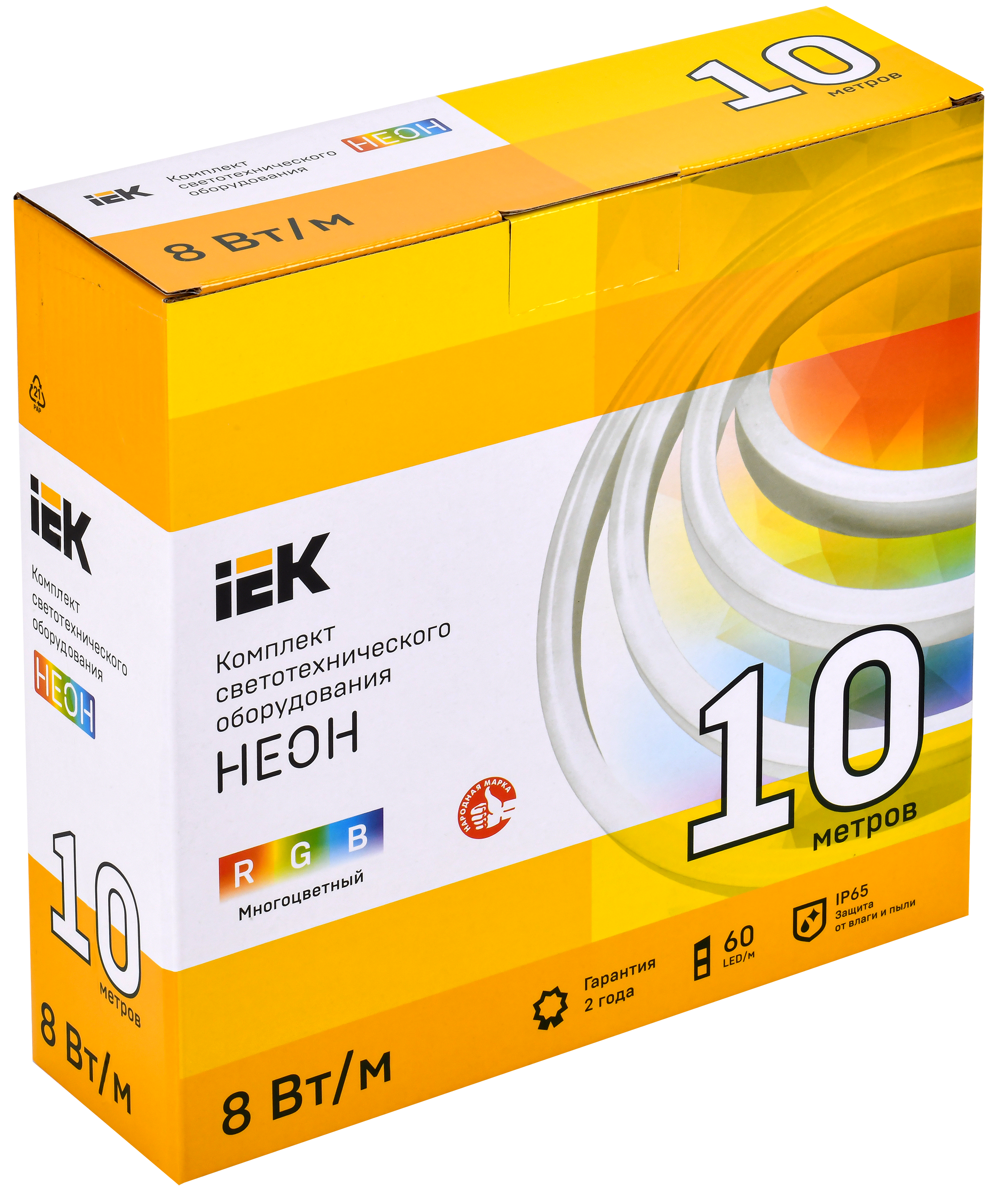 Комплект светодиодной подсветки "Неон" (лента LED 10м LSR5-5050RGB60-8-IP65-220В + драйвер) IEK