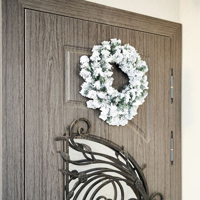 Заснеженный еловый венок NEON-NIGHT Ø 45 см, ПВХ - Фото 5