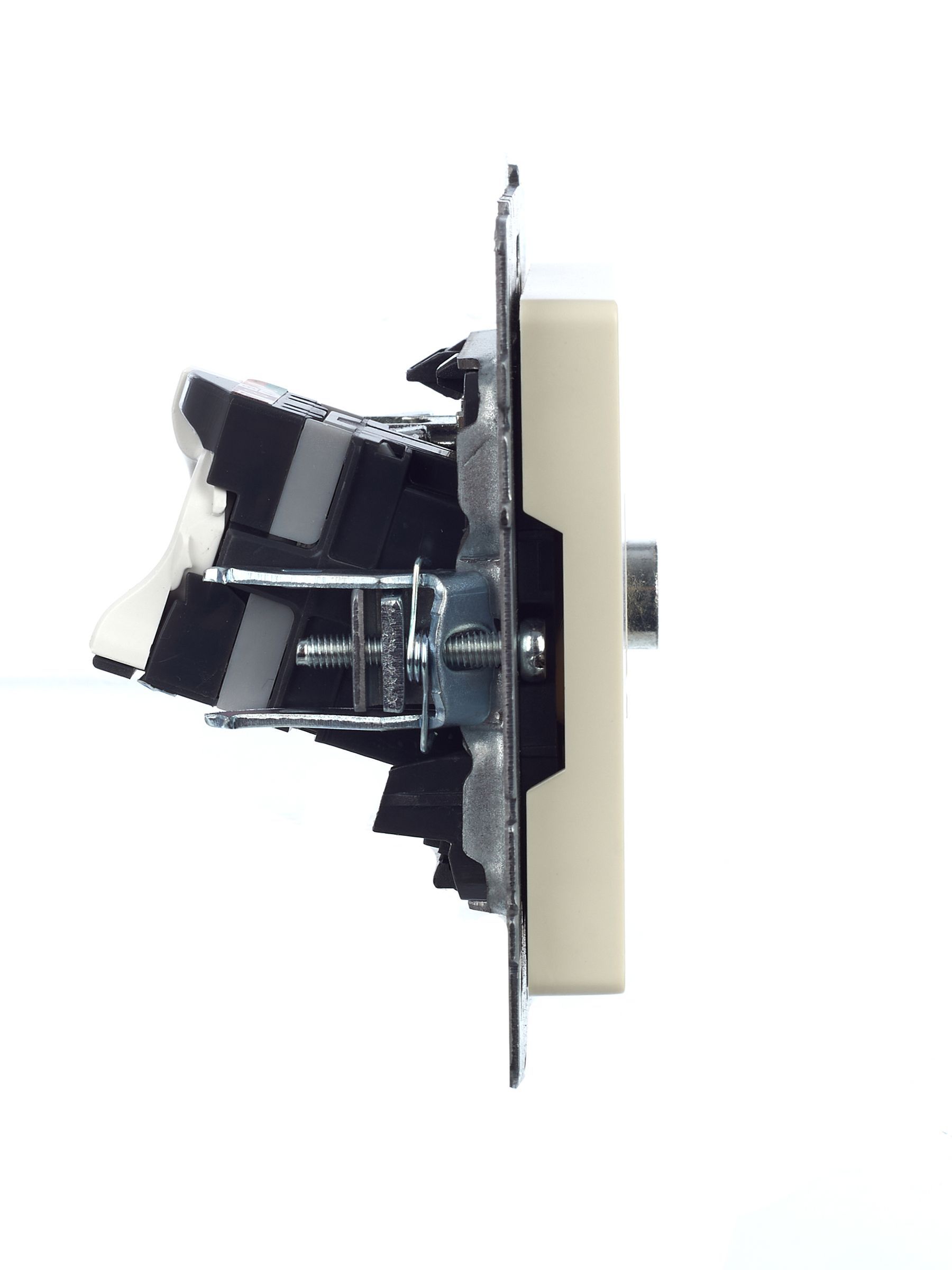 BRITE Розетка двойная TV+RJ45 кат.5E РТВ/РК12-БрКр бежевый IEK - Фото 5