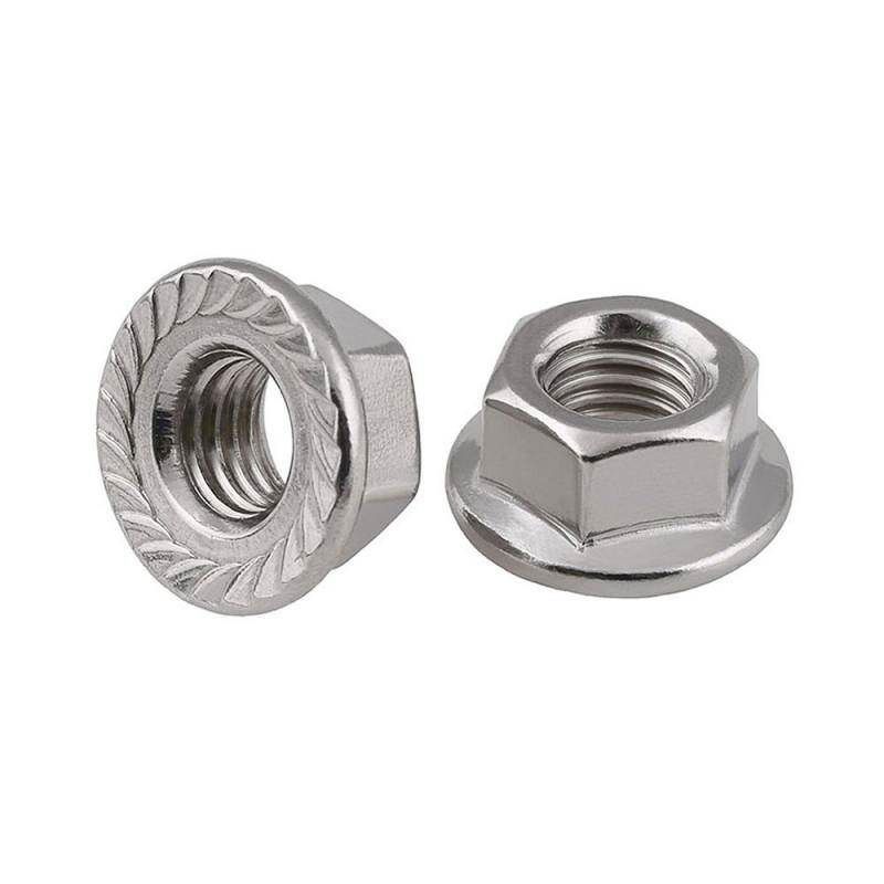 Гайка с фланцем DIN 6923, M6 короб (200 шт/уп) KRANZ KR-01-3521-003