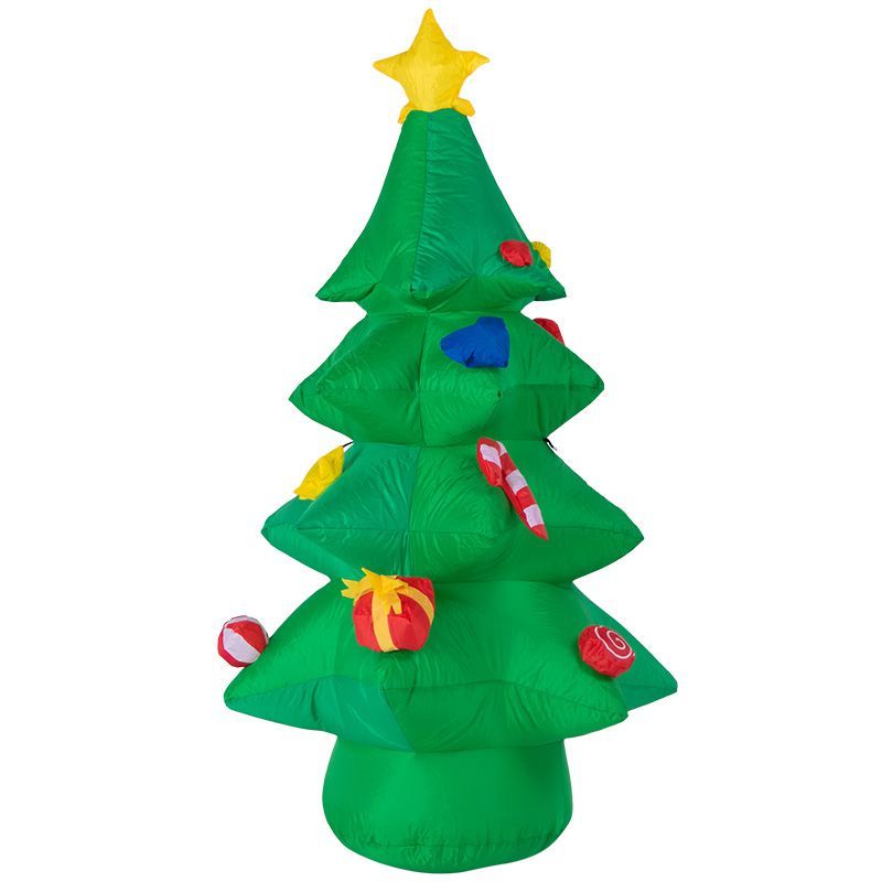3D фигура надувная Ель праздничная, размер 120 см, внутренняя подсветка 3 LED, компрессор с адаптеро 511-041