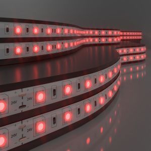 Лента светодиодная 24V 14,4W 60Led 5050 IP65 красный, 5м Elektrostandard a052974