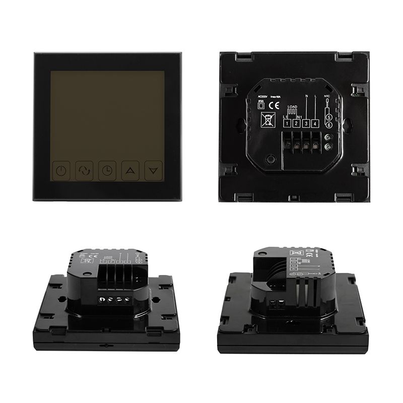 Терморегулятор сенсорный R200B с автоматическим программированием, черный REXANT - Фото 2