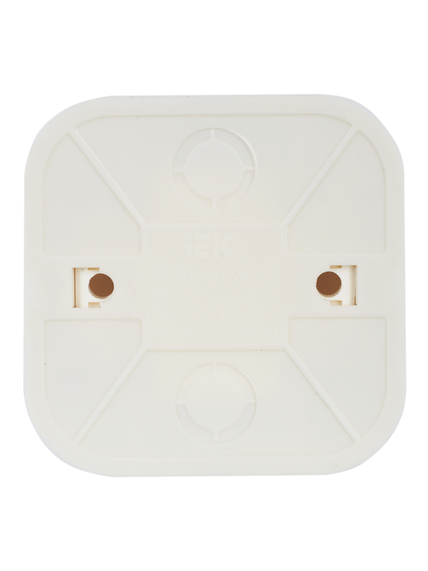 GLORY Выключатель 2-клавишный для открытой установки 10А ВС20-2-0-ХБ белый IEK - Фото 4