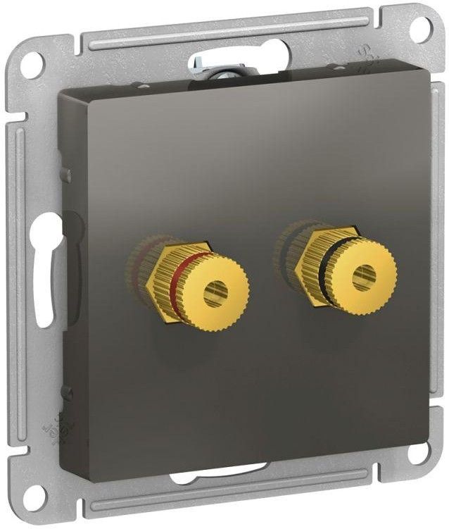 Розетка аудио 2-м AtlasDesign сталь SE ATN000987