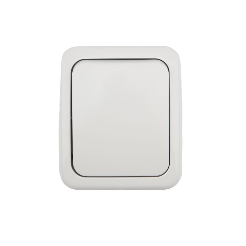 Выключатель одноклавишный Mini OG IP54 о/у, белый KRANZ - Фото 3