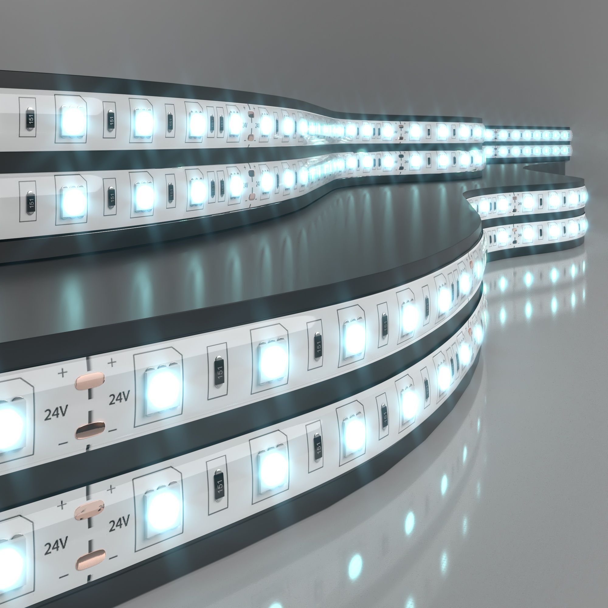 Лента светодиодная 24V 14,4W 60Led 5050 IP65 холодный белый, 5м Elektrostandard