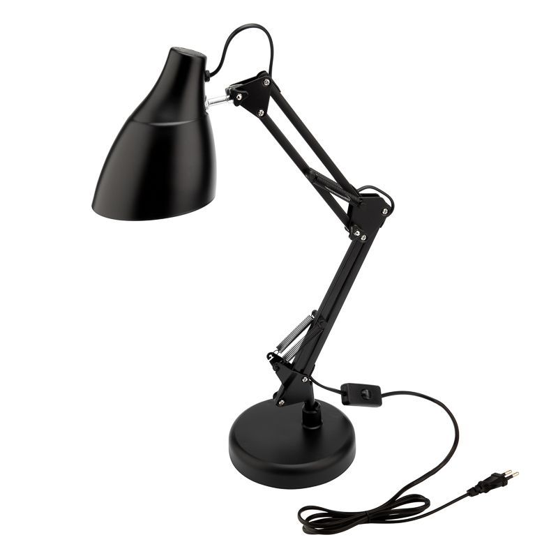 Светильник настольный REXANT Рубикон на металлической стойке с основанием, с цоколем Е27, 60 Вт, цвет антрацит 603-1010