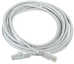 Шнур коммутационный (патч-корд) кат.5E UTP 10м серый GENERICA PC01-C5EU-10M-G