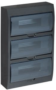 KREPTA 3 Корпус пластиковый ЩРН-П-36 IP41 черный IEK MKP12-N-36-41-K02