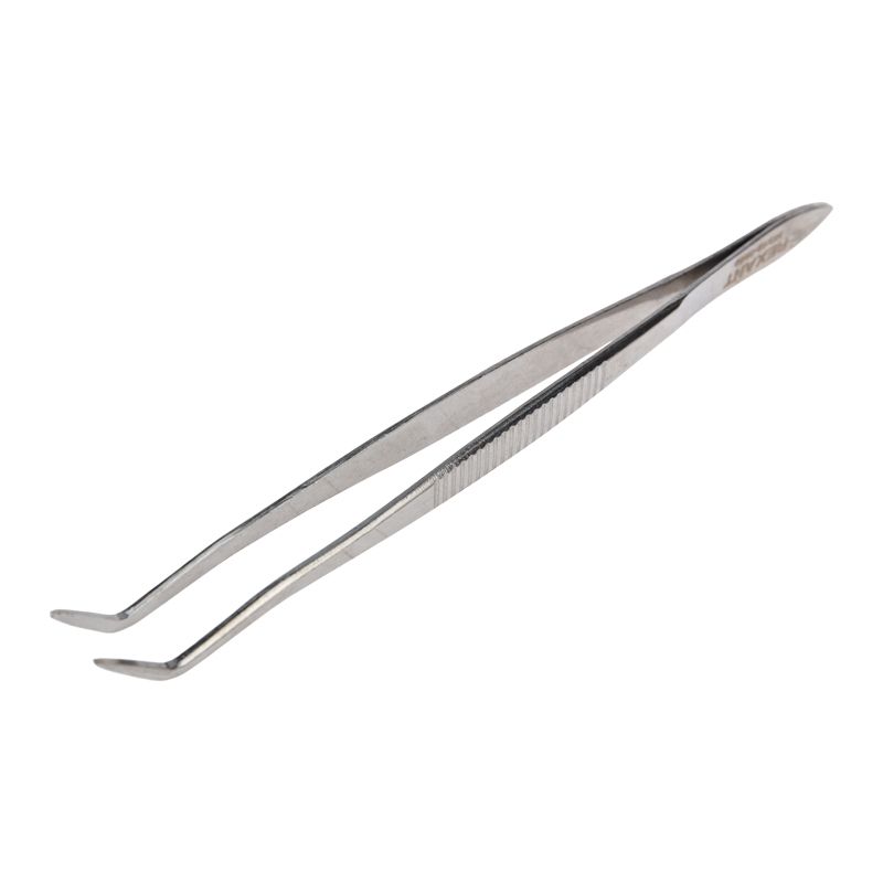 Пинцет изогнутый, узкий, рифленый 160мм REXANT 12-0358