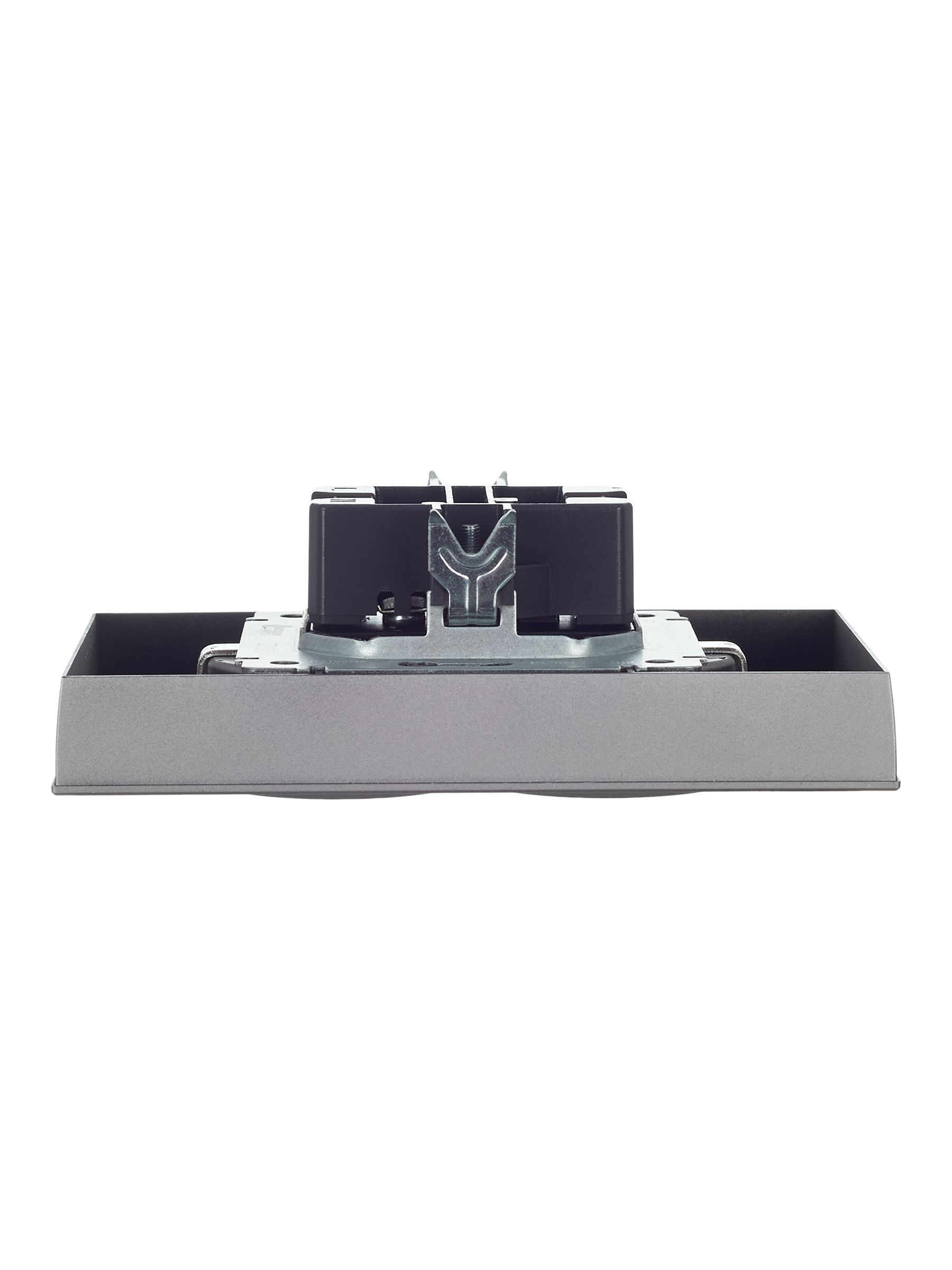 BRITE Розетка 2-местная с заземлением с защитными шторками 16А в сборе РСш12-3-БрС сталь IEK - Фото 7