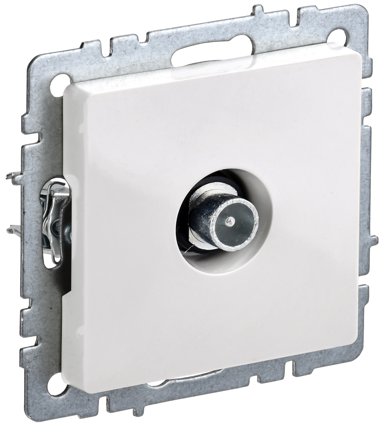 BRITE Розетка TV проходная РТВ10-0-БрБ белый IEK BR-A10-P-K01