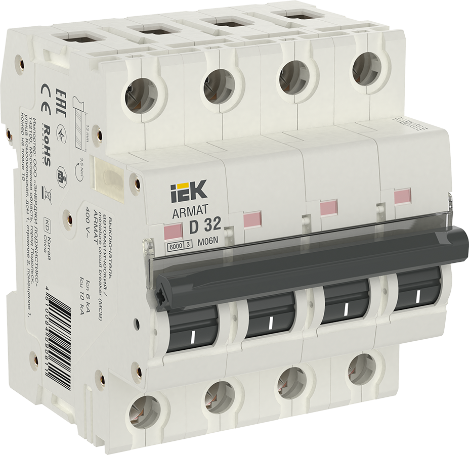 ARMAT Автоматический выключатель M06N 4P D 32А IEK