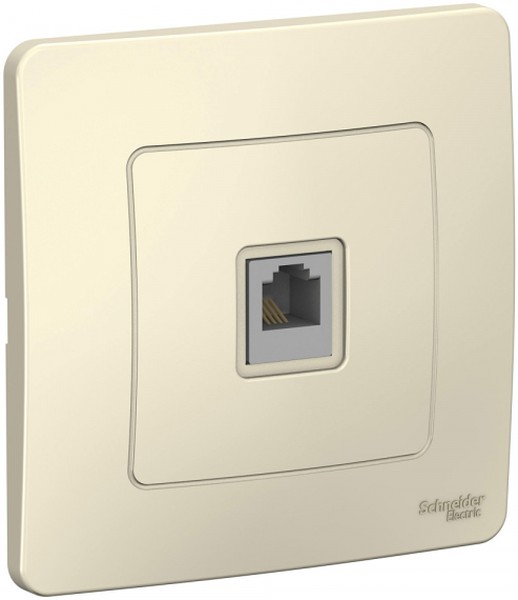 Розетка телефонная 1-м СП Blanca RJ11 молочн. SE BLNIS011002 - Фото 3