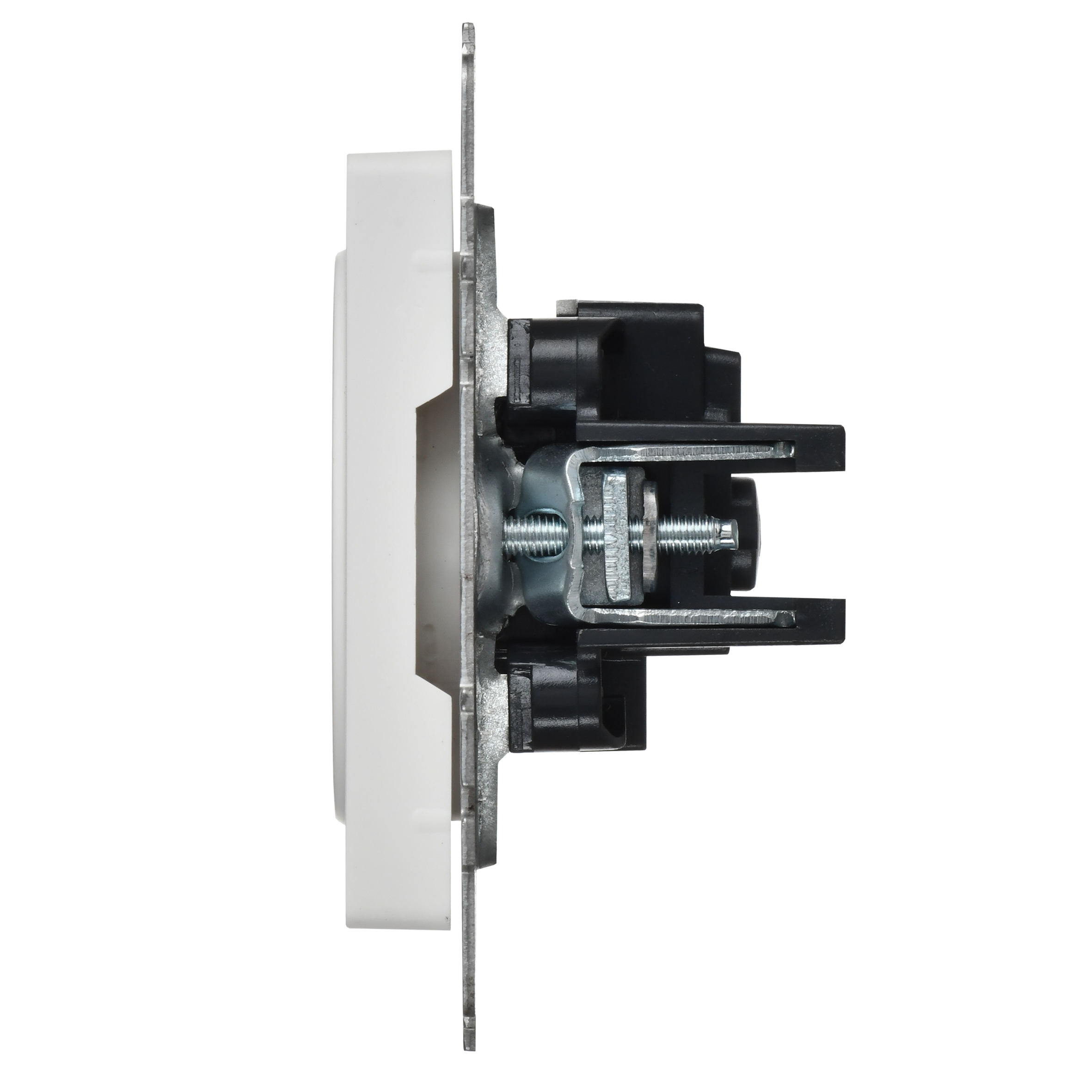 BRITE Розетка 1-местная без заземления с защитными шторками 10А РСш10-2-БрАБ арктический белый IEK - Фото 3