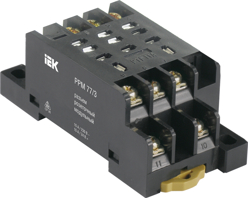 Разъем РРМ78/3(PYF11A) для РЭК78/3(MY3) модульный IEK