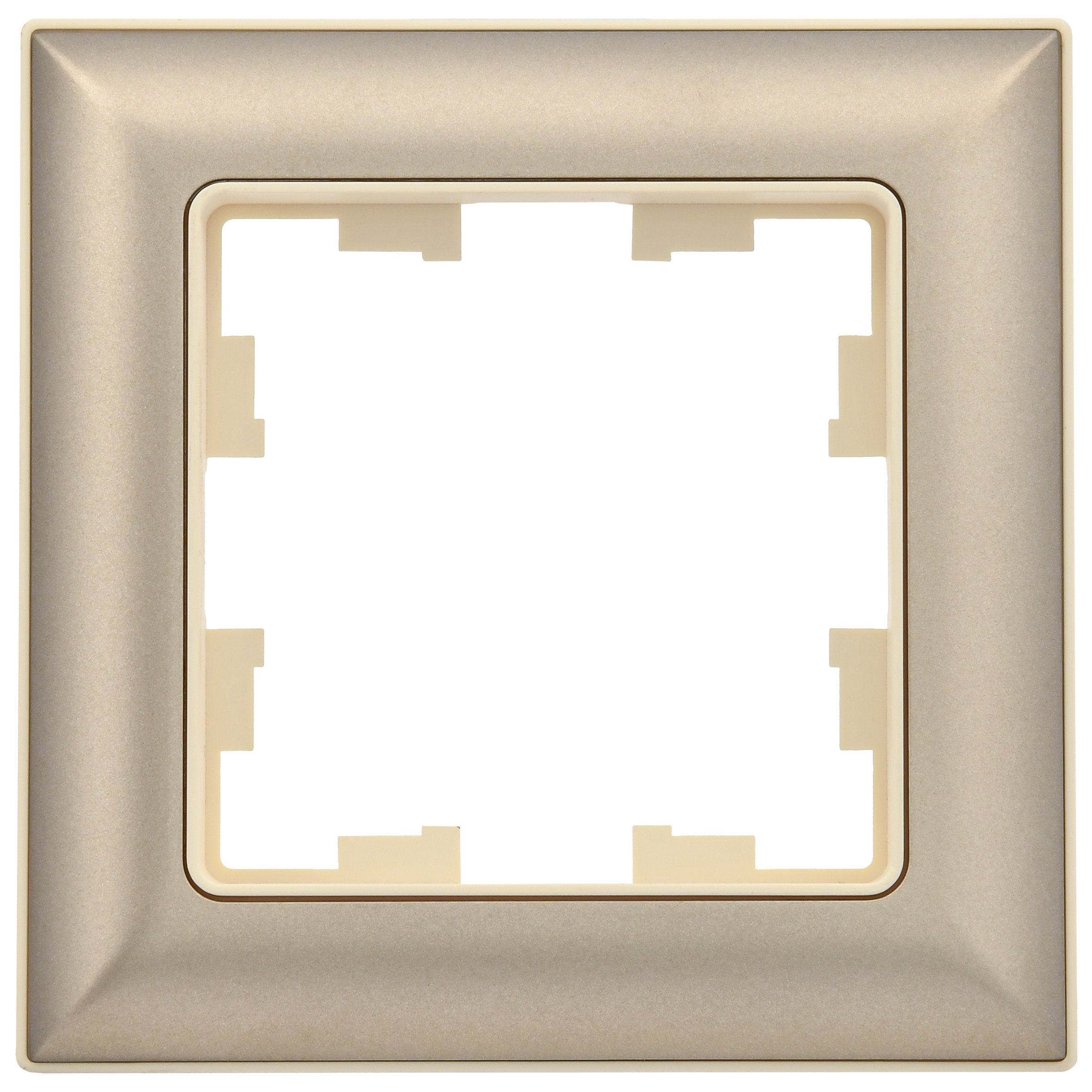 BRITE Рамка 1-местная РУ-1-Бр бежевый/шампань IEK - Фото 6