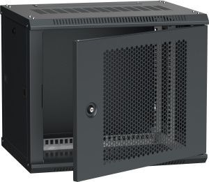 ITK Шкаф настенный LINEA W 9U 600х450мм дверь перфорированная RAL 9005 LWR5-09U64-PF