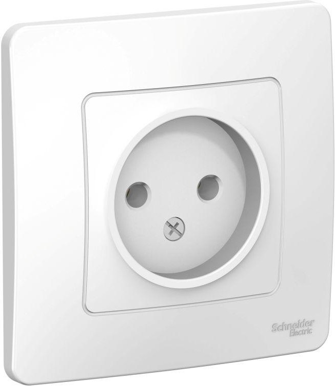 Розетка 1-м СП Blanca 16А IP20 250В без заземл. без защ. шторок бел. SE BLNRS000011 - Фото 2