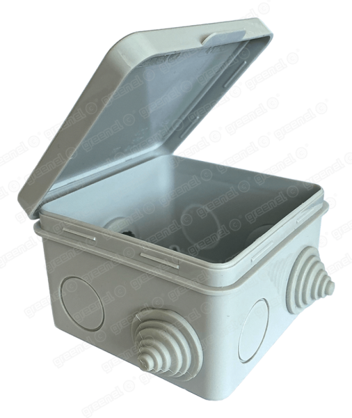 Коробка распаячная для о/п 80х80х50мм, IP54, 7 входов, (45шт) - КМ-209