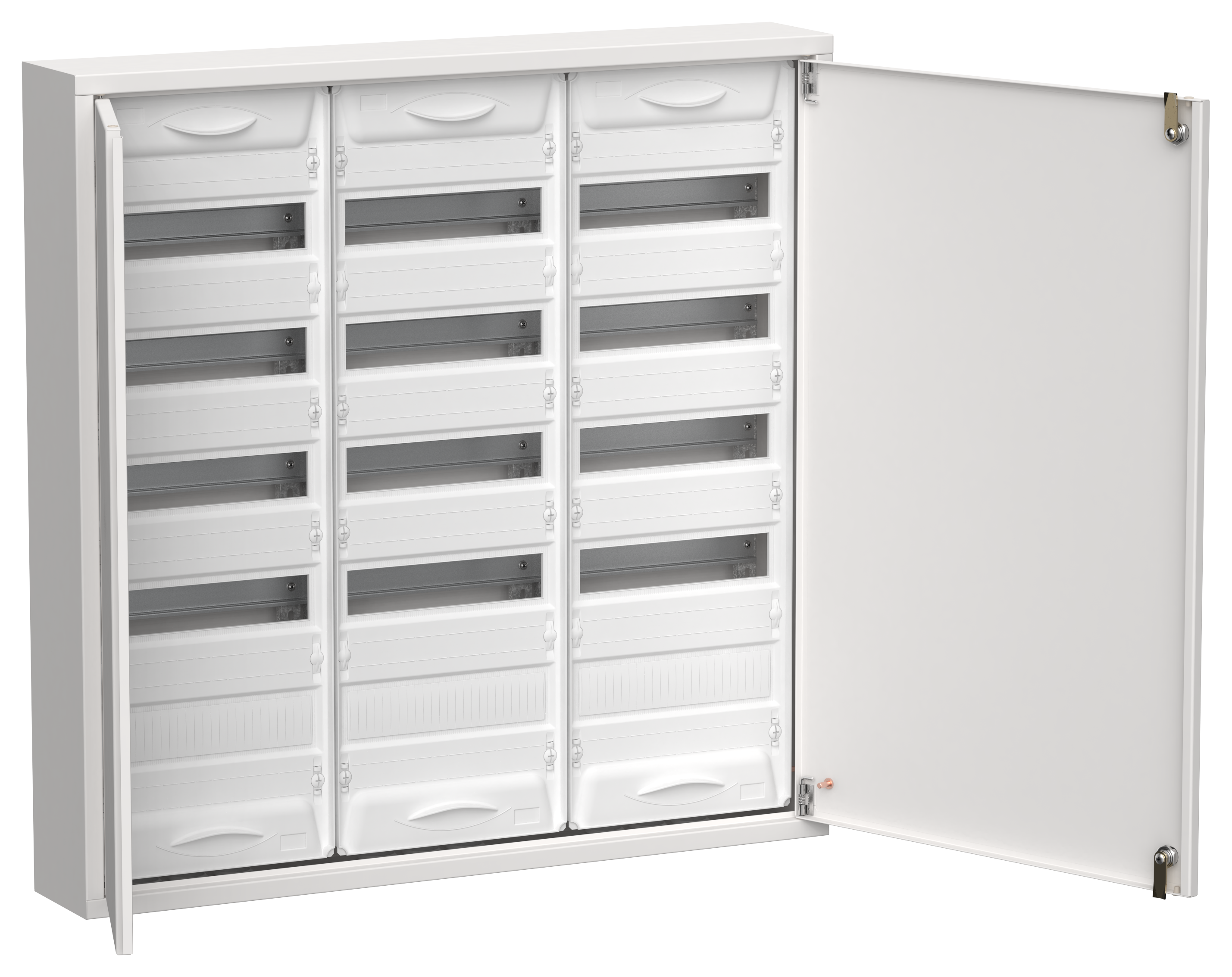 TITAN 5 Корпус металлический ЩРн-180 (3х60) 835х830х140мм IP31 белый (две двери) IEK TI5-50-N-3X060-31