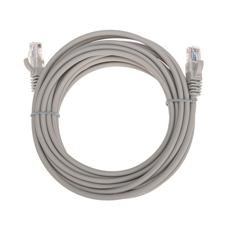Патч-корд U/UTP, CAT 5e, RJ45-RJ45, 26AWG, LSZH, серый, 5м REXANT 02-0100-5