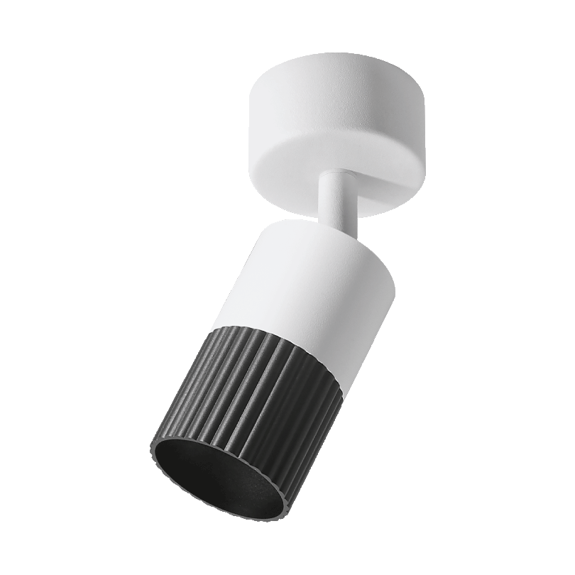 Накладной светильник WOLTA WSL-GU10/18BW-2 DUO под лампу GU10 Чёрный/белый  D55x170 WSL-GU10/18BW-2