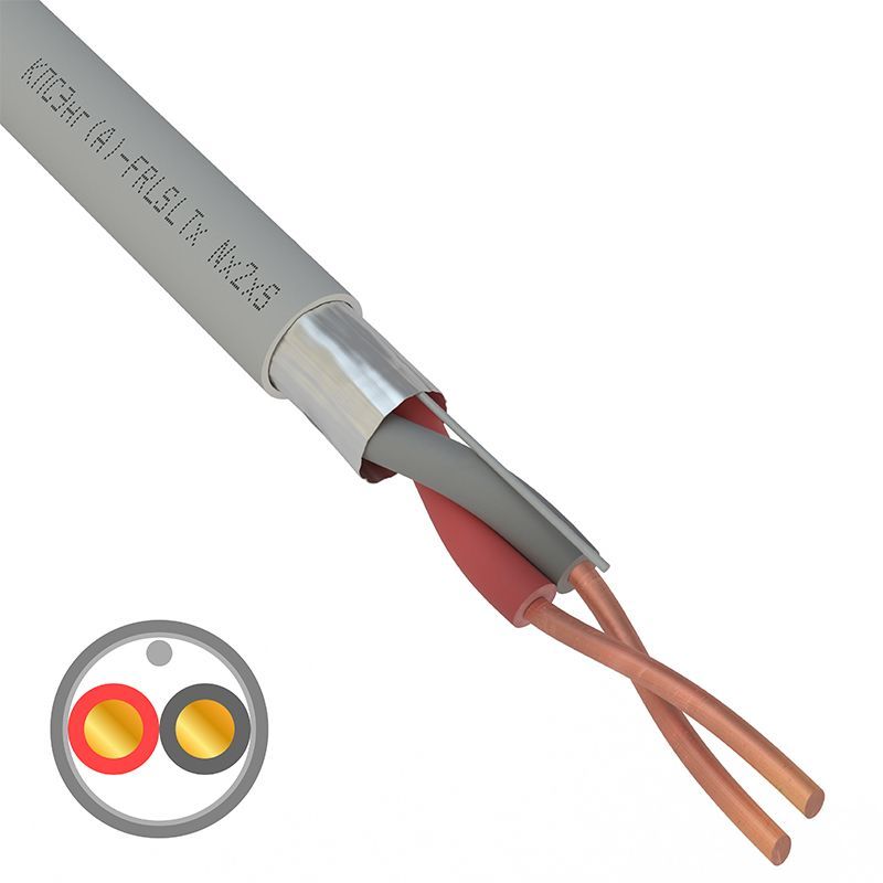 Кабель огнестойкий REXANT КПСЭнг(А)-FRLSLTx 1x2x2,50 мм², бухта 200 м 01-4934-1