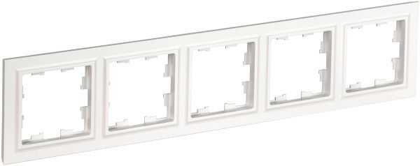 BRITE Рамка 5-местная РУ-5-БрБ белый IEK BR-M52-K01